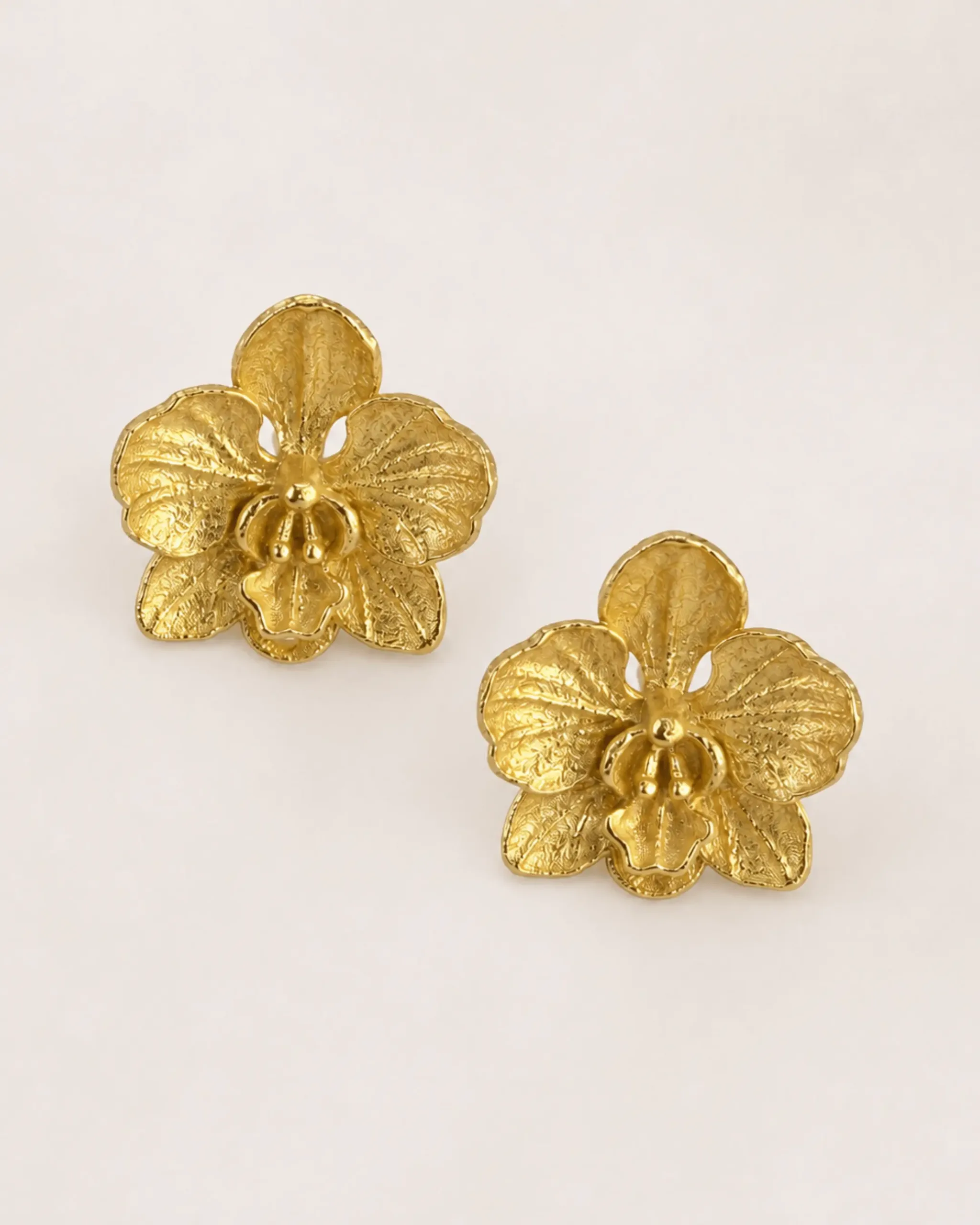 Orchid earrings