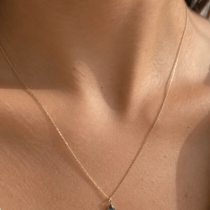 Shira teal sapphire necklace