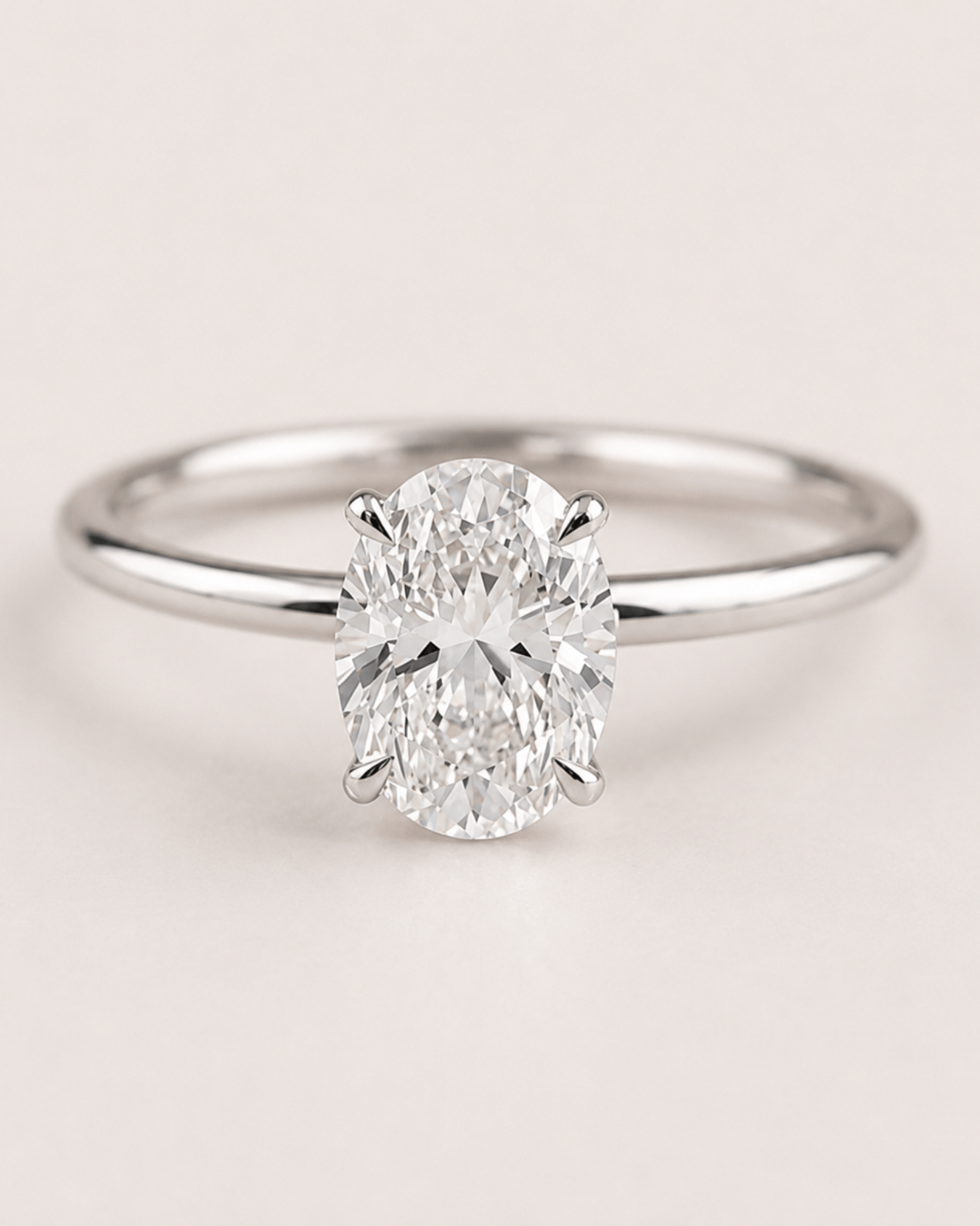Diamond Oval engagement ring