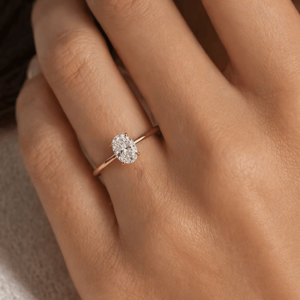 Diamond Oval engagement ring